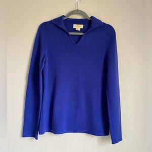 Peck & Peck cashmere blue sweater 100% cashmere medium